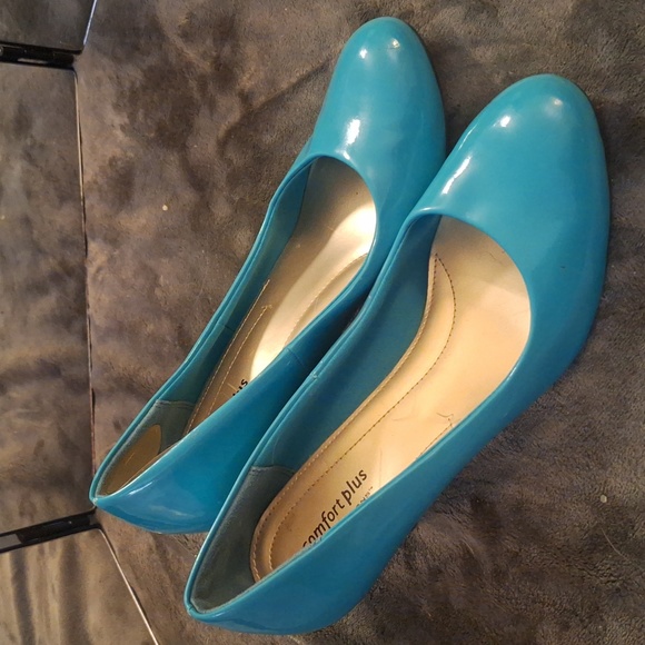 Teal high heelssiz size 9.5 - Picture 2 of 3